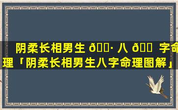 阴柔长相男生 🕷 八 🐠 字命理「阴柔长相男生八字命理图解」